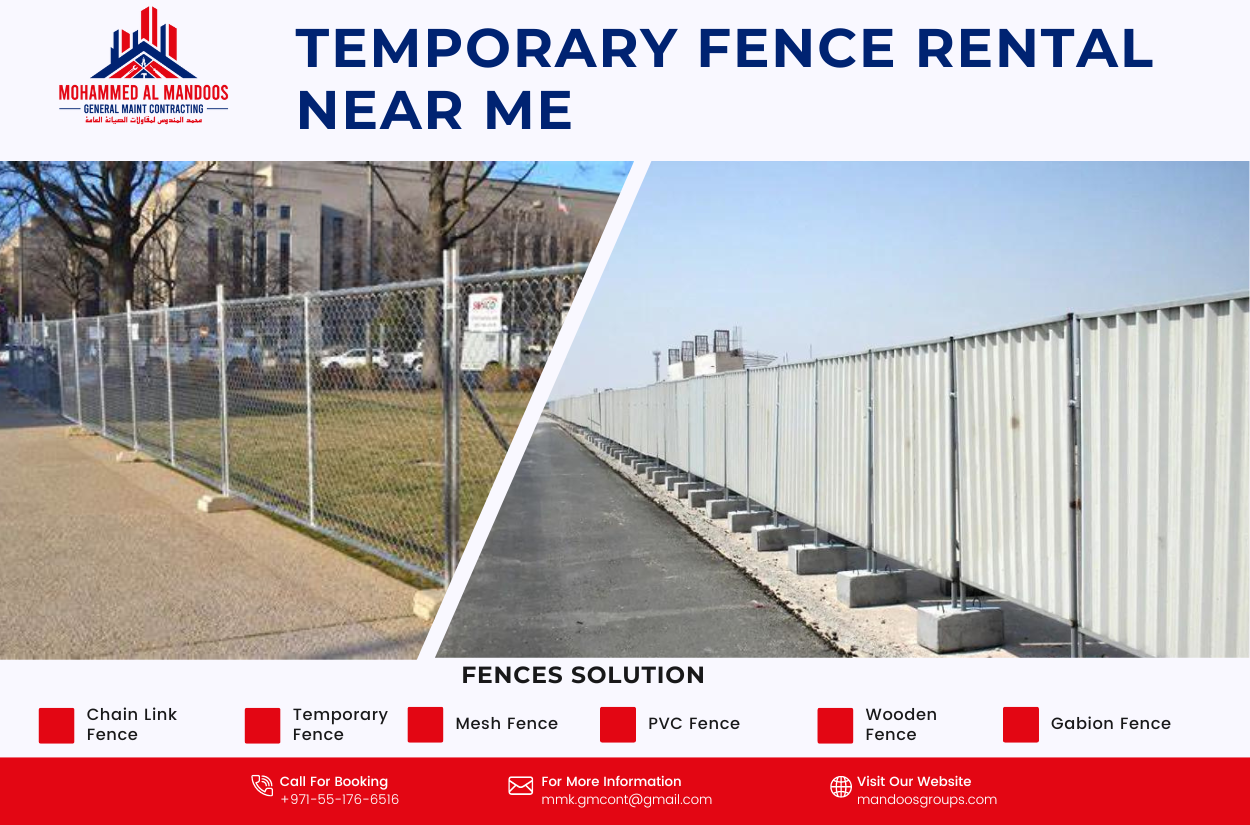temporary fence rental near me