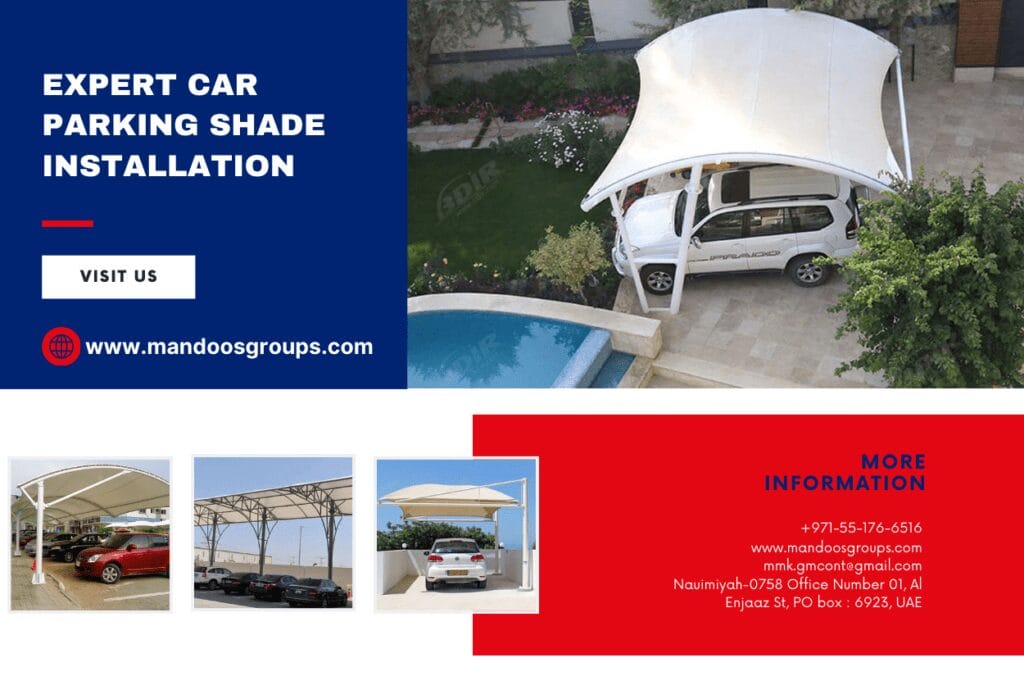 car parking shade installation