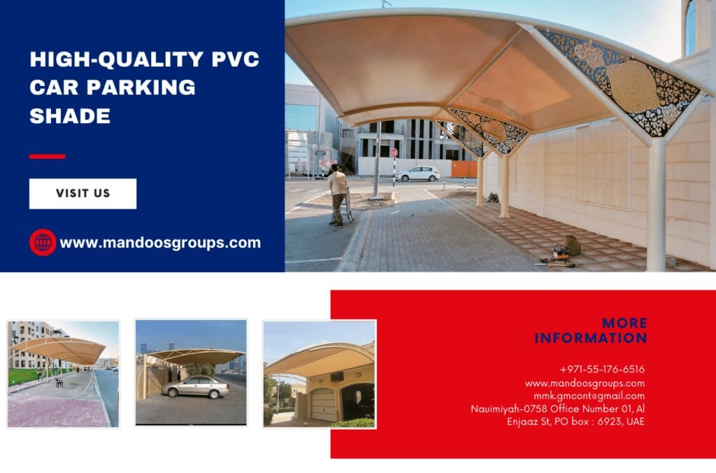 pvc car parking shade