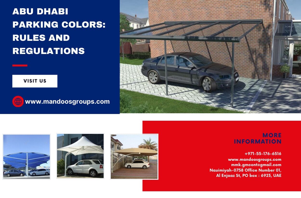 abu dhabi parking colors, Car Parking Shade Colors In Abu Dhabi