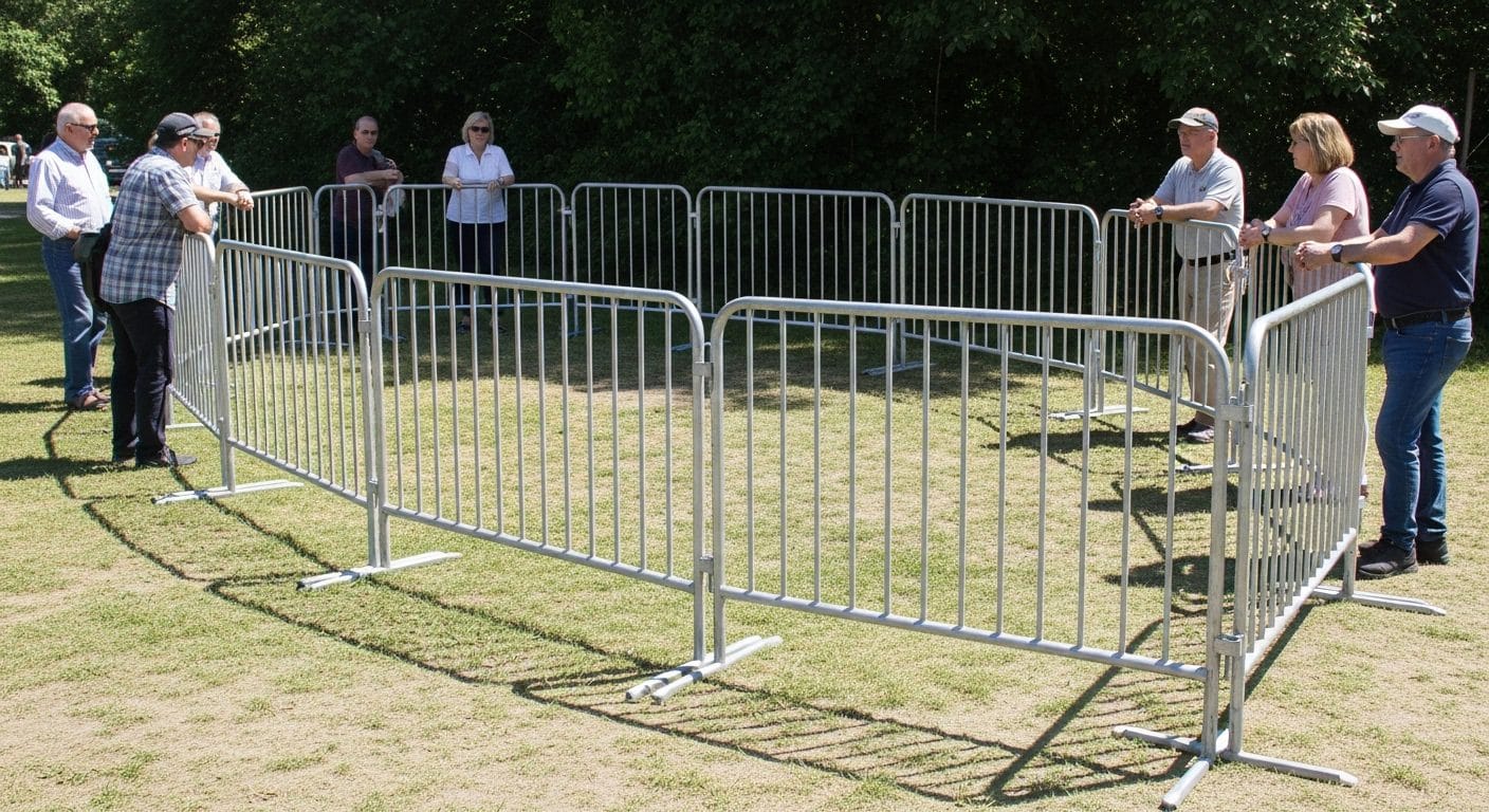 Police Barriers Rental UAE metal fence